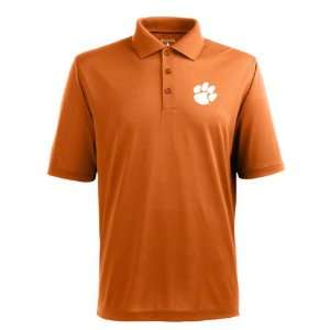   Clemson Tigers Orange Pique Extra Light Polo Shirt