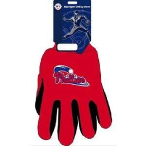 Philadelphia Phillies Red & Black Jersey Work Gloves Mlb 