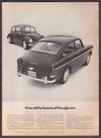 1967 Volkswagen Fastback & Beetle Photo Ugly/Beauty Ad  