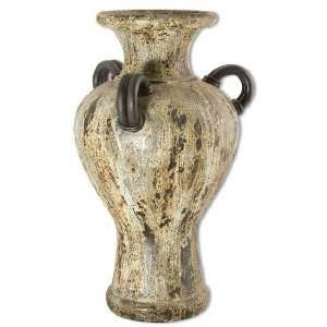   Vase Terracotta w/ Aged Finish Consisting Of Multiple Tones Of Brown