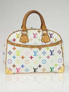 Louis Vuitton White Monogram Multicolore Trouville Bag  