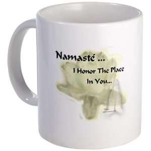  Namaste, I Honor Yoga Mug by  Kitchen 