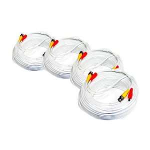 Pack of 100ft 100 Feet All In One Siamese Video and Power BNC Cable 