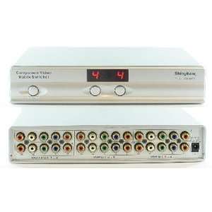 com 4x2 (42) Component HD Video + Audio 5 RCA Matrix Switch Switcher 
