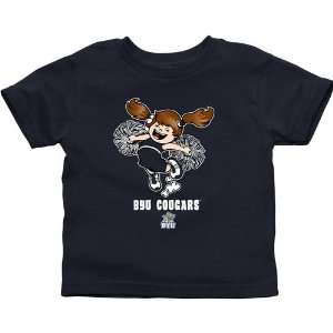   BYU Cougars Infant Cheer Squad T Shirt   Navy Blue