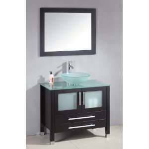   Single Sink 36 Inch Modern Bathroom Vanity Set