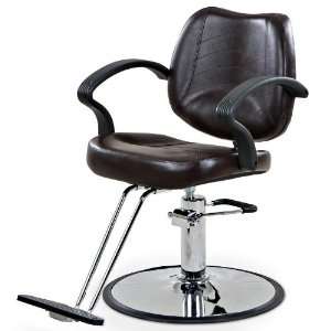  Mae Mocha Classic Styling Chair With Round Base Beauty