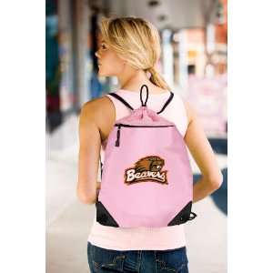   College Logo Drawstring Bags   For School Beach Gym