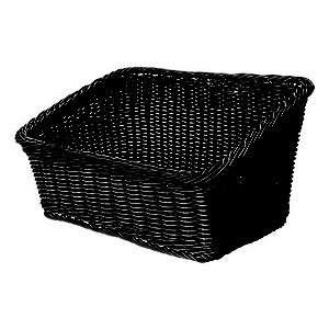 GET WB 1510 BK Designer Polyweave Plastic Cascading Basket   Black 9 1 