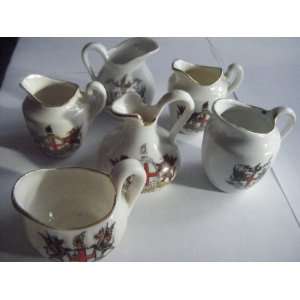  Crested China Jugs (City of London Crest) 