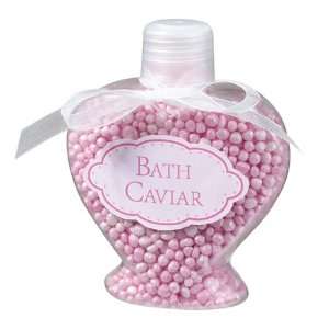  Set of 4 Bath Caviar Favors, Pink