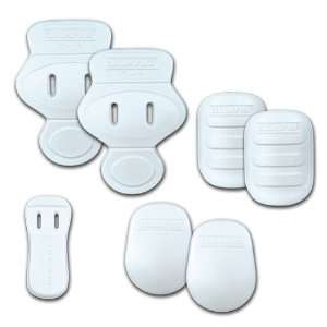 Champro Youth Ultra Light 7Pc Pad Set With Slots WHITE YOUTH (SNAPS 
