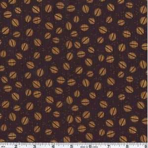  45 Wide Chefs Choice Coffee Beans Black Fabric By The 