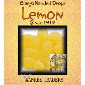 Claeys Lemon Sanded Candy Drops ~ 2 Lbs ~ Old Fashioned Flavor  