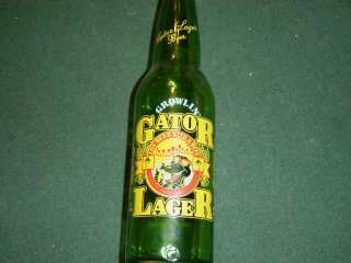 Gator Lager Beer Bottle Brewed in Auburndale Florida  