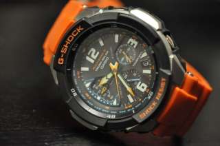 Casio Quartz Orange Band Black Dial GW 3000M 4 Limited Edition Watch