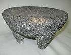 antique 100 year old molcajete antique mortar from southern mexico