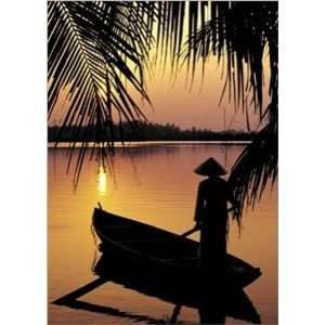  Vietnam, Cantho On The Mekong River   Poster (19.75x27.5 