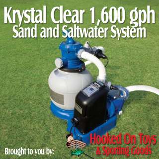 Intex Krystal Clear 1600 GPH Sand Pump & Saltwater System #56677   For 