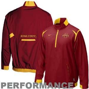   Red Empty Backfield 1/4 Zip Performance Jacket