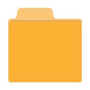  Doodlebug Square Bulk Cards Grid/Tangerine