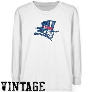  NCAA Duquesne Dukes Youth White Distressed Logo Vintage T 