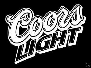Coors Light Beer 10 Bar Decal Pub Mirror Sticker  