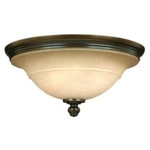 Hinkley 4241OB, Plymouth Round Glass Flush Mount Ceiling Lighting, 3 