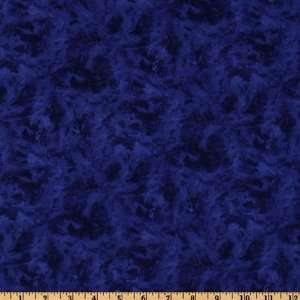  44 Wide The Gallery Illusions Royal/Black Fabric By The 