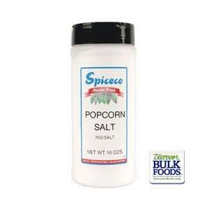 Spiceco Fine Popcorn Salt 16oz   Case of 12 Containers  