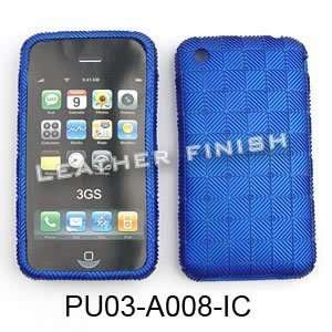  Apple iPhone 1G/2G/3G/3GS Deluxe Silicon Skin   Squares 