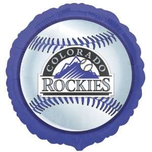  Lets Party By Colorado Rockies Baseball Foil Balloon 
