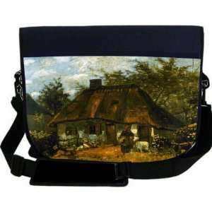 Gogh Art Cottage NEOPRENE Laptop Sleeve Bag Messenger Bag   Laptop Bag 