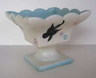 VINTAGE HULL ART POTTERY PEDESTAL CANDY DISH or PLANTER  