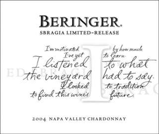 Beringer Sbragia Limited Release Chardonnay 2004 
