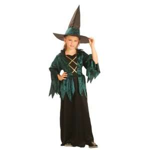 Gothic Witch Childs Halloween Fancy Dress Costume L 146cms  Toys 