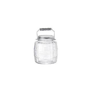 Anchor Hocking 85679 2 1/2 Gallon Glass Barrel Jar with Brushed 