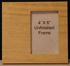 unfinished wood frame  