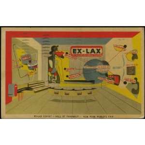  Ex Lax Exhibit (New York Worlds Fair) Vintage Color 