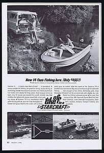 1967 Starcraft 14, 16, 17 ft Boat Magazine Print Ad  