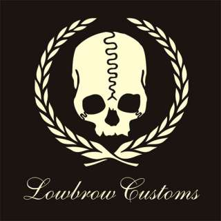 The original Lowbrow Customs t shirt, the Cadillac skull logo. This 