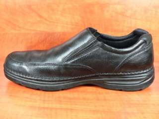 BASS ~ Samuel~ Black Leather Slip On Loafers Moc Men 13  