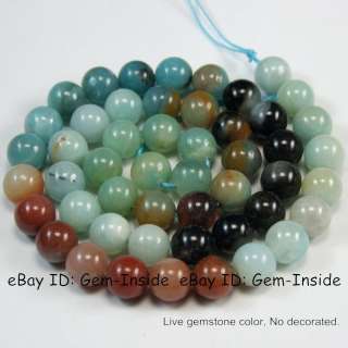 8mm Round mixed color ite semi precious beads  