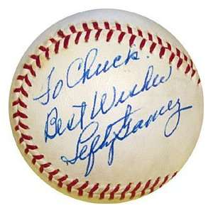  Lefty Gomez To Chuck Best Wishes Signed Baseball Sports 