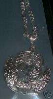 TUPAC 2 PAC FACE HIP HOP NECKLACE BLING CHARM & CHAIN  