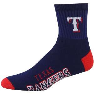  MLB Texas Rangers Navy Blue Team Color Block Socks Sports 