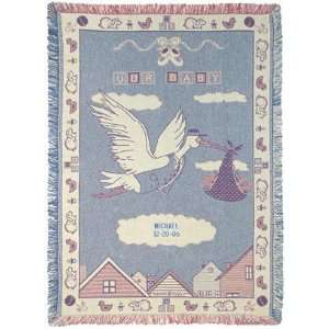  Personalized Stork Baby Blanket Baby