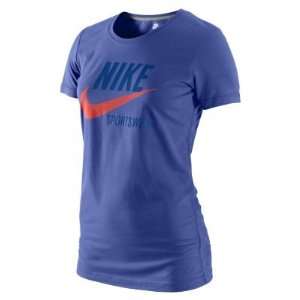 Nike Womens Core NSW Fitness Yoga T Shirt Blue XXL  Sports 