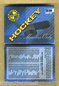 1995 Stadium Club Hockey Members Only 50 card set  