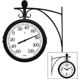 Springfield 91572 Decorative Indoor/Outdoor Station Clock and 